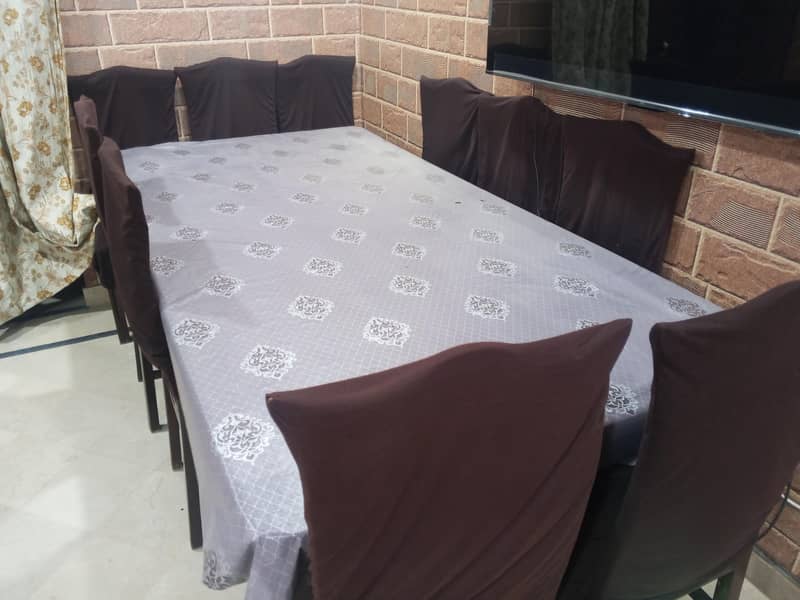 10 Seater Solid Dining Table - Good Condition 0