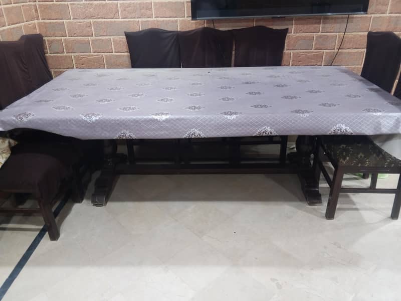 10 Seater Solid Dining Table - Good Condition 1