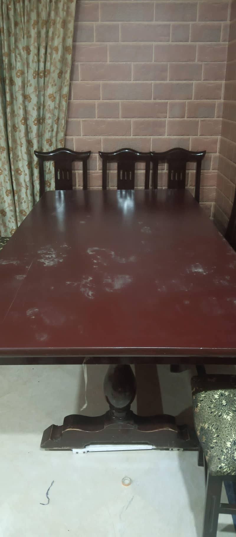 10 Seater Solid Dining Table - Good Condition 6