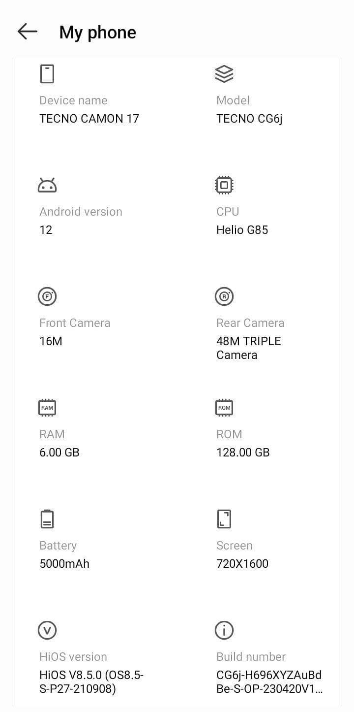 Tecno Camon 17 1