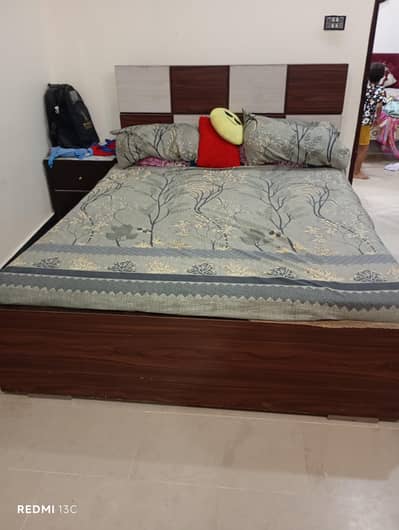 Double Bed with Premium Mattress – Excellent Condition