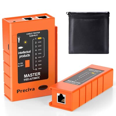 Preciva RJ45/RJ11 Cable Tester with Remote – LAN Network Wire Tester