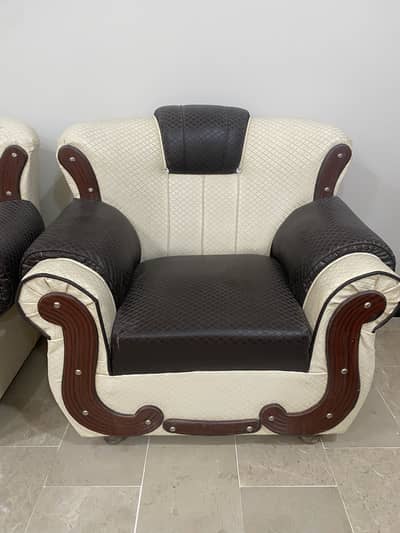 Two Single Seater Sofas And 1 Double Seater Sofa For Sale