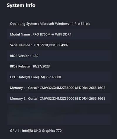 MSI Gaming PC
