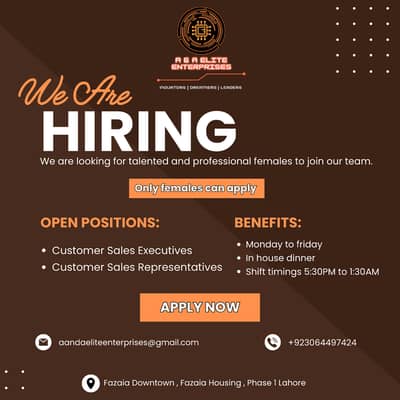 Customer Support | Office Coordinator | Female Jobs | Jobs