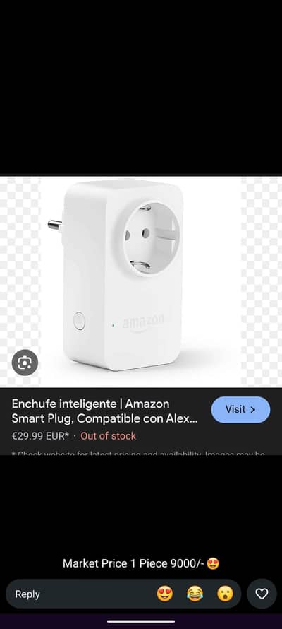 The Amazon Smart Plug is a Wi-Fi Alexa supported (2300 watt)