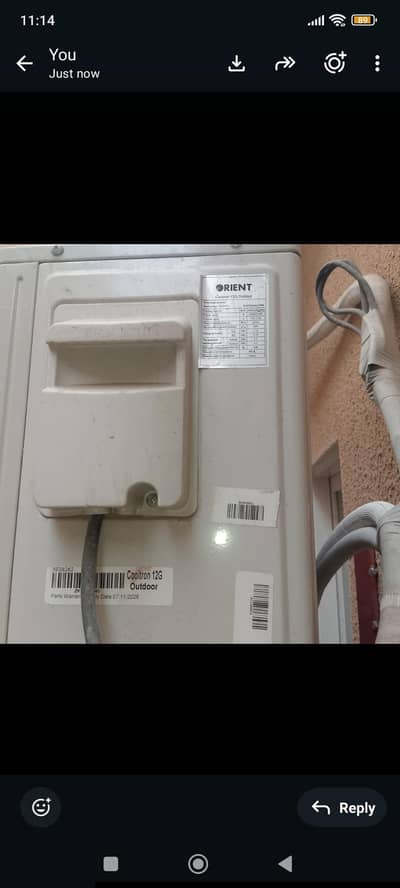 orient DC inverter 1 ton Ac for sale only 3 month