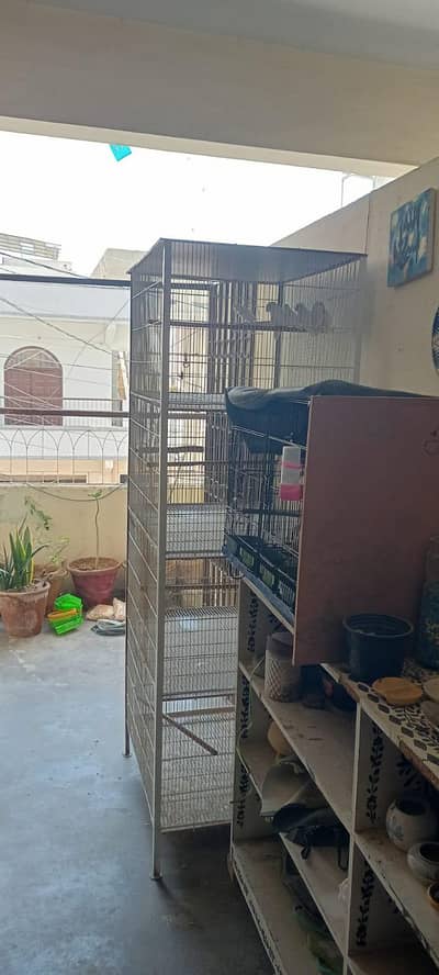 4 portion birds cage