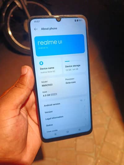 Realme Note 60 exchange possible