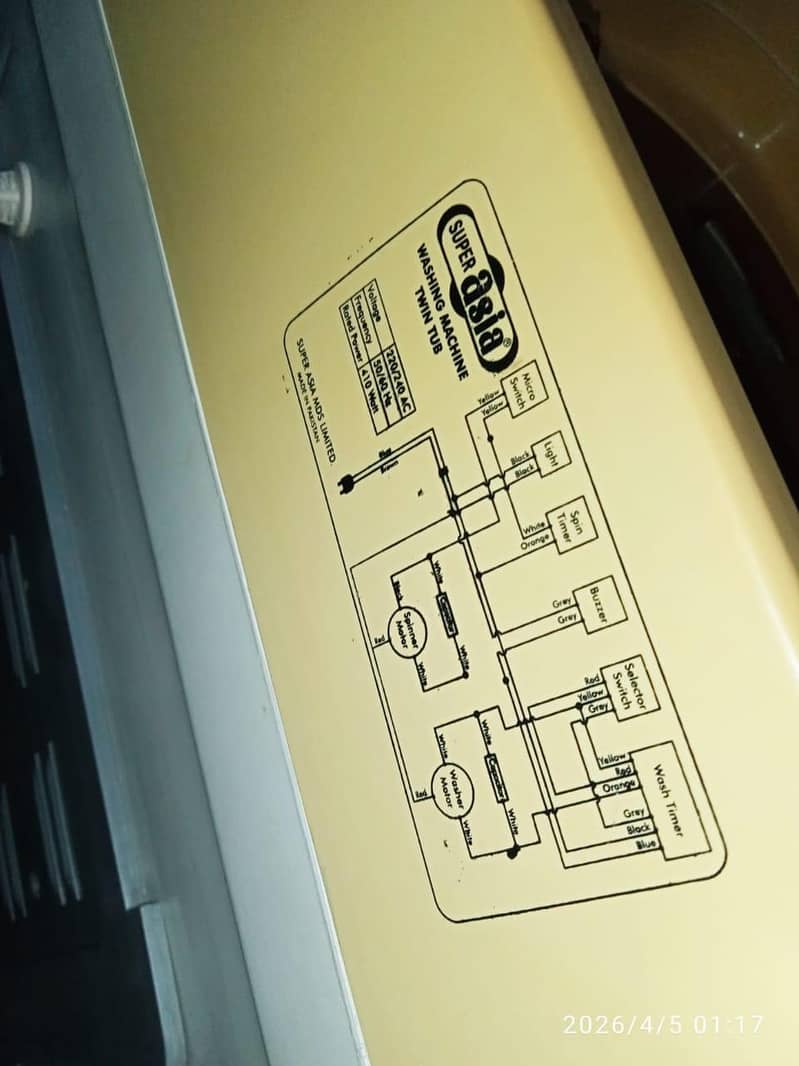 washing machine 16