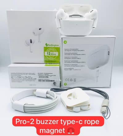Latest_AirPods_Pro (2nd Generation). White and Black