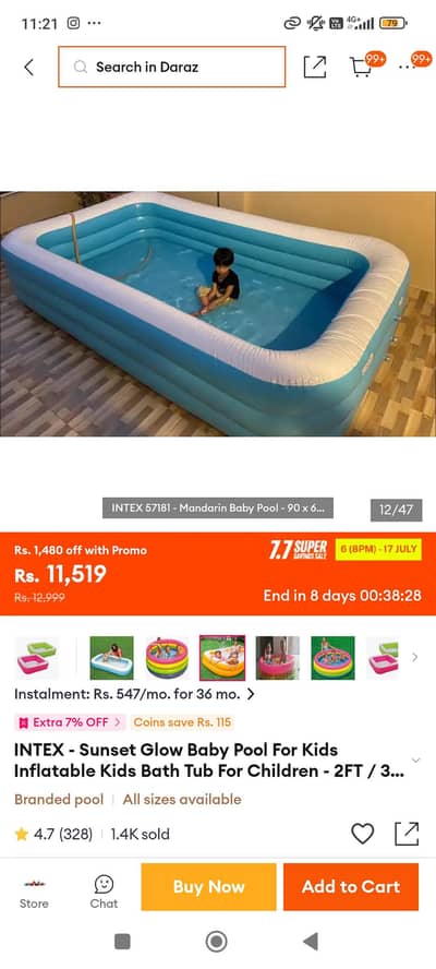 swimming pool big size 8 feet