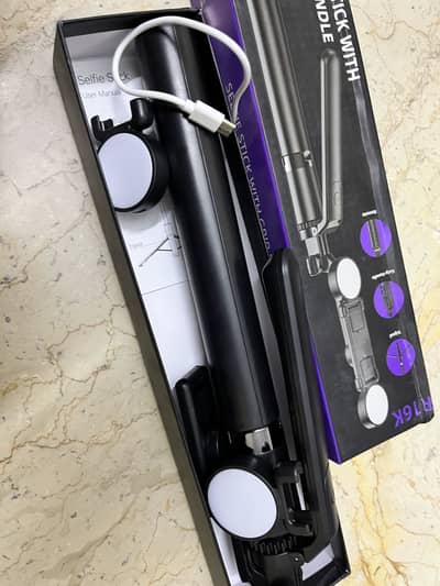 Tripod with selfie stick