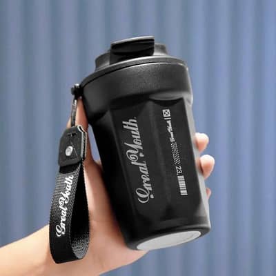 Digital Temperature Coffee Thermos Cup Green 14cm