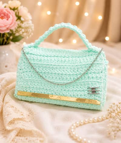 Handmade Crochet Ladies Handbag