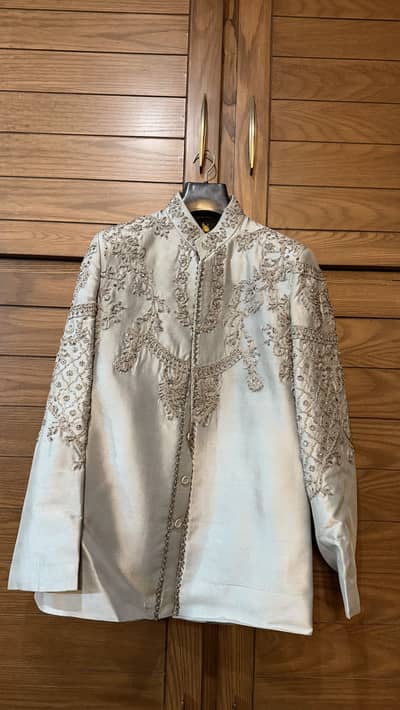 Ali XeeshanGroom's Walima Dress 2 piece pent coat
