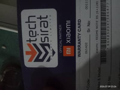 redmi note 9s 6+2/128 box
