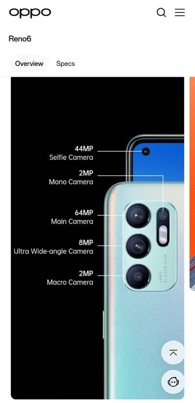 OPPO Reno 6 4G Fingerprint Underdisplay Super Vooc Charge