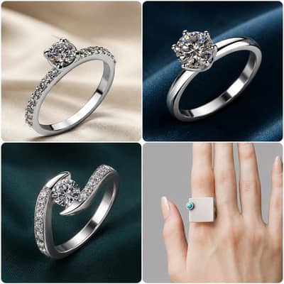 Ladies Silver Rings 925