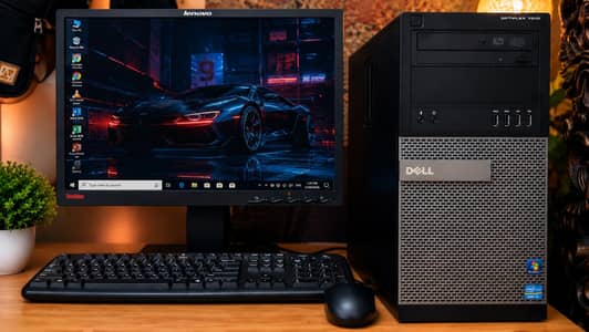 Dell Optiplex 7010 core i5 3rd gen  with Lenovo Thinkvision Monitor