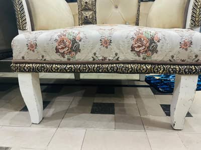 2 chairs set for sale neat and clean condition skin poshing with print