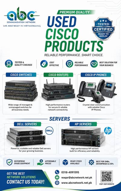 Used Cisco/Dell/HP/Fortinet/Ubiquiti