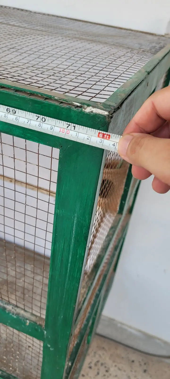 Large Bird Cage 6ft x 2ft | Wall Mount | 2 Trays | Iron Cage — photo 7