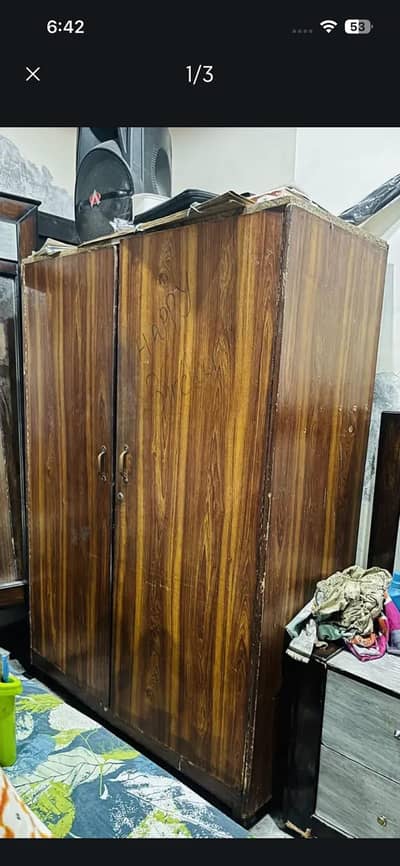 wooden almari for sale used
