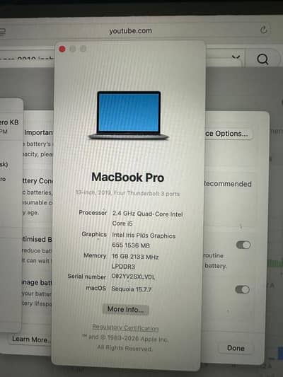 Apple MacBook Pro 13” 2019 | Core i5 | 16GB RAM |