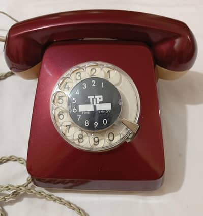 Antique classic vintage rotary old Dial telephone set