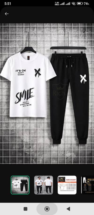 Men's Comfortable Tracksuit (Trouser & Shirt) - Best Price