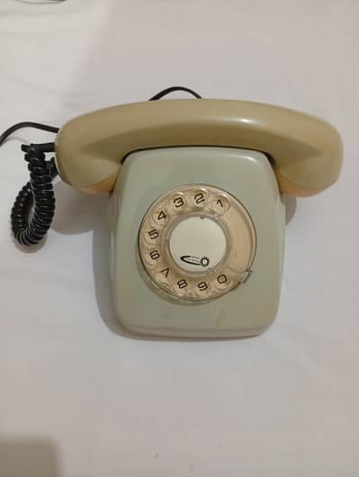 Antique classic vintage rotary old Dial telephone set
