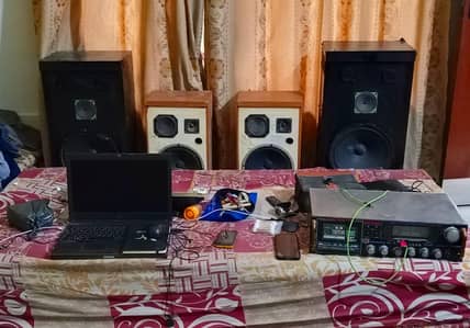 Heavy Base Sound 4 speaker | 12-Inch & 10-Inch with National amplifier