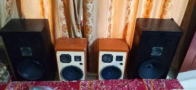 Heavy Base Sound 4 speaker | 12-Inch & 10-Inch with National amplifier