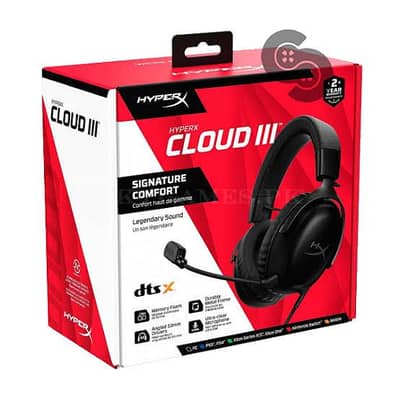 hyperX cloud 3 with complete accessories