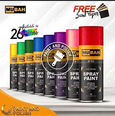 Spray Paint MOBAH ORIGINAL 400ml Available in All colours