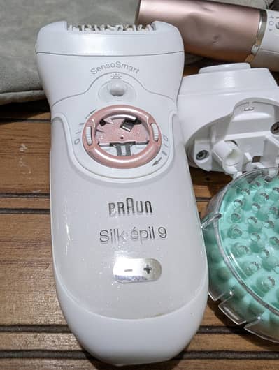 Braun epilator 9 hair removal and massagers kit O3llO283lOO