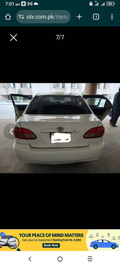 Toyota Corolla XLI 2006 no zero 300 three 03 two 551