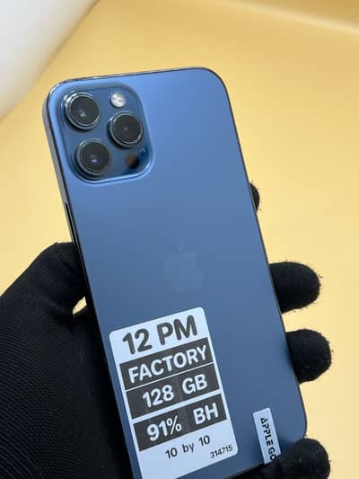 Apple iPhone 12 Pro Max 128 GB Factory unlock Non PTA 91% Battery