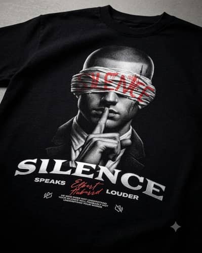 Premium Look Black Printed T shirt