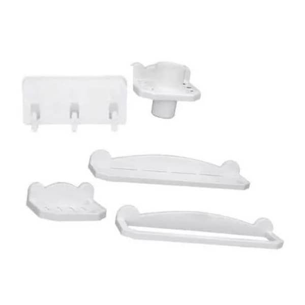 Bathroom Accessories Set in Poly Plastic