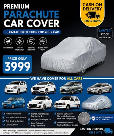 premium water proof paracute car cover|All car models|cash on delivery