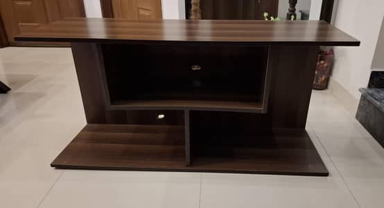 LED console tv rack