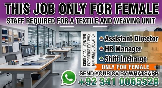 STAFF REQUIRED. Female only