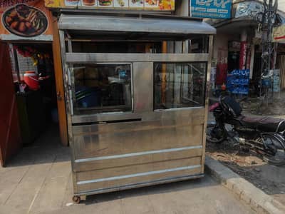 Shawarma Burger With Deep Fryer Steel Counter + Breading Table