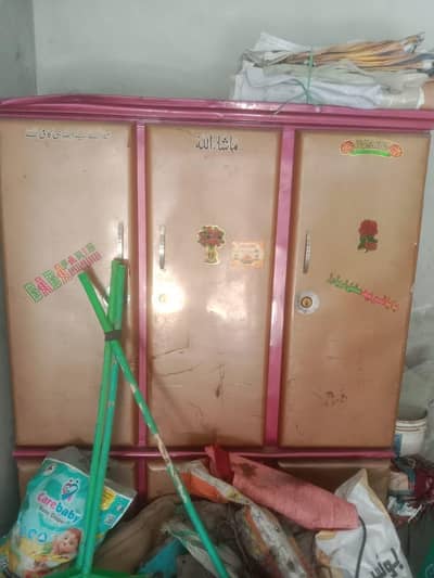 3 Door Steel Almari / Wardrobe – Used