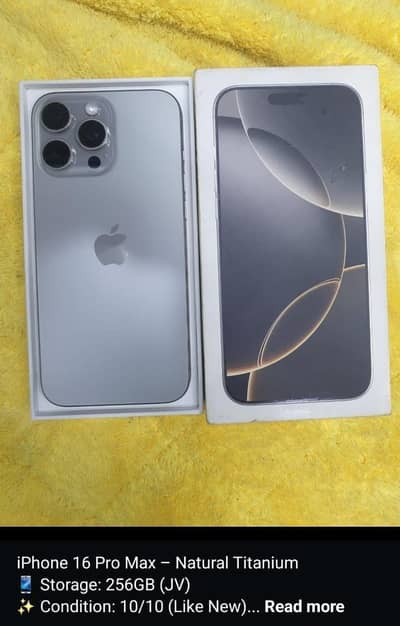 Apple iPhone 16 Pro Max 256 GB 94 bettri health