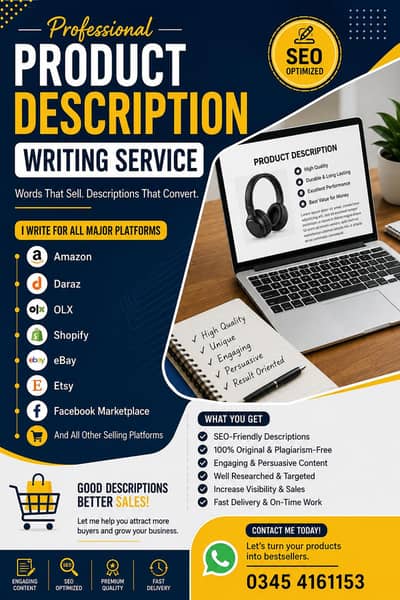Professional Product Description Writing Service