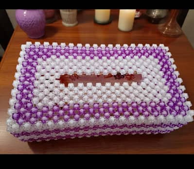 Handmade tissue box