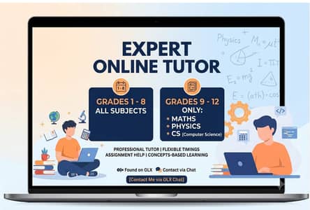 Online Tutor - Grade 1 to 12( Math, CS, physics & All Subjects)